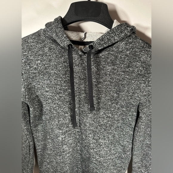 Fabletics Taj Pullover Sweatshirt Hoodie Marled Gray Black XS - Picture 4 of 8